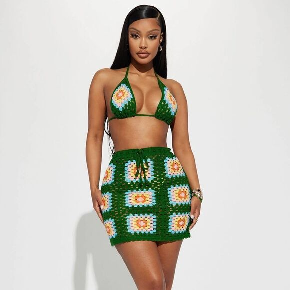 Crotchet skirt set - Picture 3 of 5